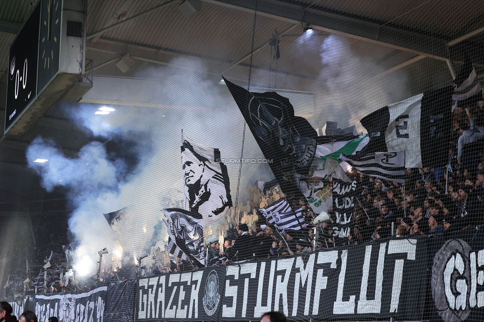 Sturm Graz - Austria Wien
OEFB Cup, 4. Runde, SK Sturm Graz - FK Austria Wien, Stadion Liebenau Graz, 02.02.2024. 

Foto zeigt Fans von Sturm
