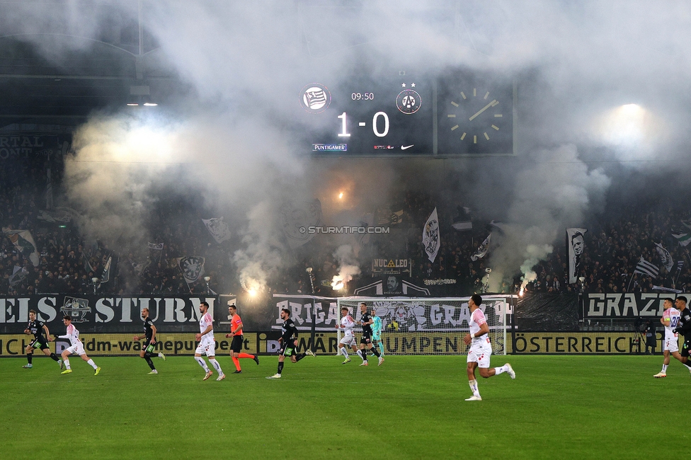 Sturm Graz - Austria Wien
OEFB Cup, 4. Runde, SK Sturm Graz - FK Austria Wien, Stadion Liebenau Graz, 02.02.2024. 

Foto zeigt Fans von Sturm
