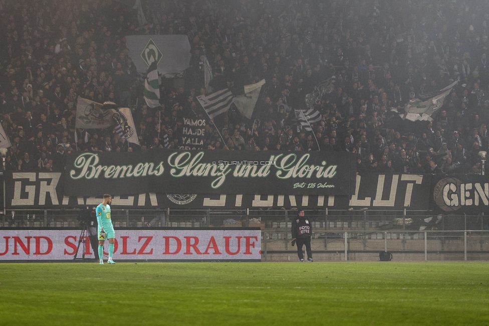 Sturm Graz - Austria Wien
OEFB Cup, 4. Runde, SK Sturm Graz - FK Austria Wien, Stadion Liebenau Graz, 02.02.2024. 

Foto zeigt Fans von Sturm
