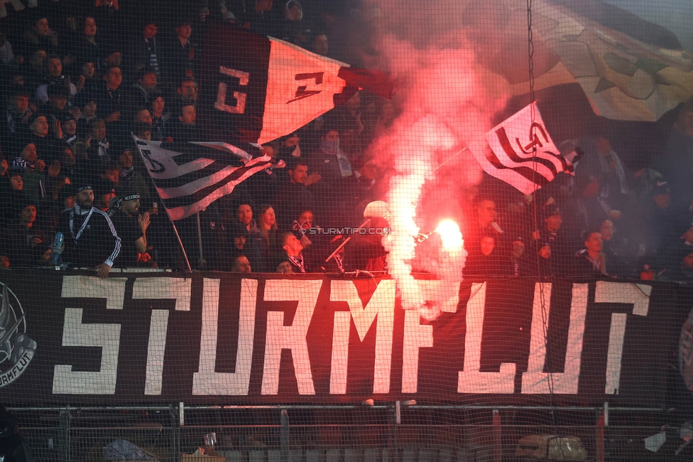 Sturm Graz - Austria Wien
OEFB Cup, 4. Runde, SK Sturm Graz - FK Austria Wien, Stadion Liebenau Graz, 02.02.2024. 

Foto zeigt Fans von Sturm
