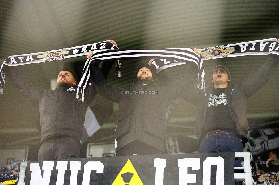 Sturm Graz - Austria Wien
OEFB Cup, 4. Runde, SK Sturm Graz - FK Austria Wien, Stadion Liebenau Graz, 02.02.2024. 

Foto zeigt Fans von Sturm
