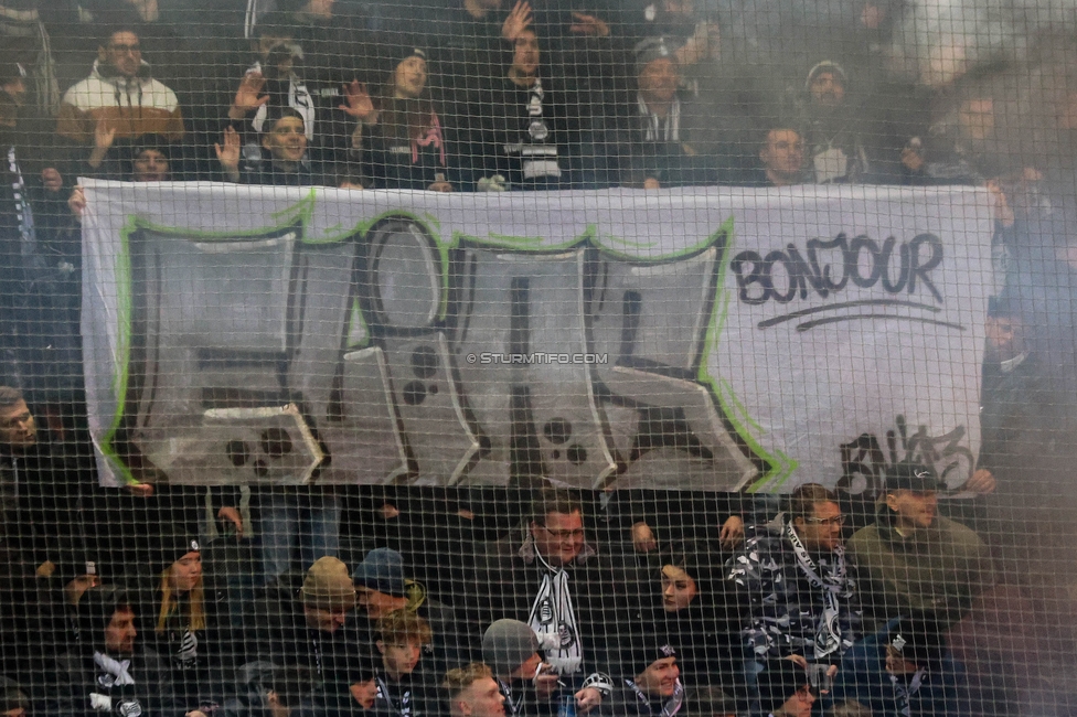 Sturm Graz - Austria Wien
OEFB Cup, 4. Runde, SK Sturm Graz - FK Austria Wien, Stadion Liebenau Graz, 02.02.2024. 

Foto zeigt Fans von Sturm
