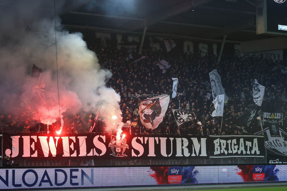 Sturm Graz - Austria Wien
OEFB Cup, 4. Runde, SK Sturm Graz - FK Austria Wien, Stadion Liebenau Graz, 02.02.2024. 

Foto zeigt Fans von Sturm
