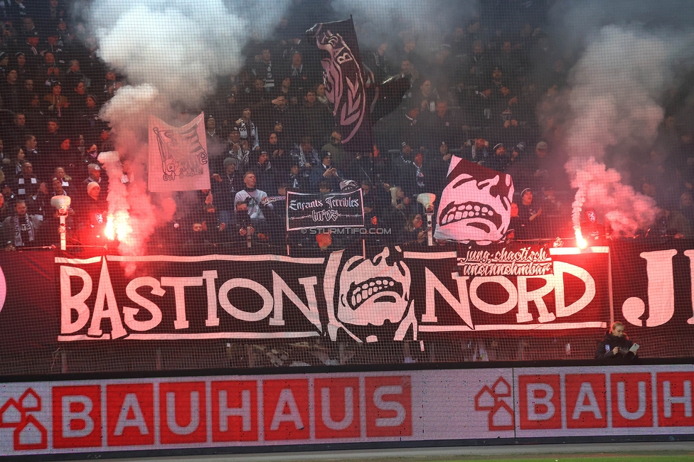 Sturm Graz - Austria Wien
OEFB Cup, 4. Runde, SK Sturm Graz - FK Austria Wien, Stadion Liebenau Graz, 02.02.2024. 

Foto zeigt Fans von Sturm
