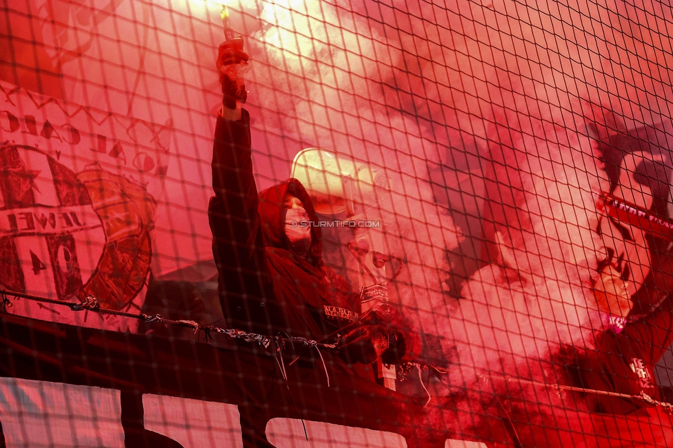 Sturm Graz - Austria Wien
OEFB Cup, 4. Runde, SK Sturm Graz - FK Austria Wien, Stadion Liebenau Graz, 02.02.2024. 

Foto zeigt Fans von Sturm
