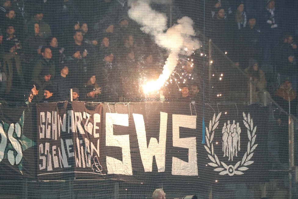 Sturm Graz - Austria Wien
OEFB Cup, 4. Runde, SK Sturm Graz - FK Austria Wien, Stadion Liebenau Graz, 02.02.2024. 

Foto zeigt Fans von Sturm
