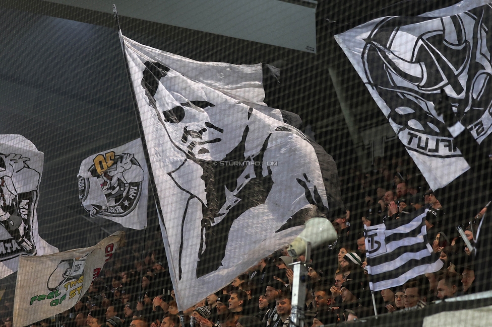 Sturm Graz - Austria Wien
OEFB Cup, 4. Runde, SK Sturm Graz - FK Austria Wien, Stadion Liebenau Graz, 02.02.2024. 

Foto zeigt Fans von Sturm
