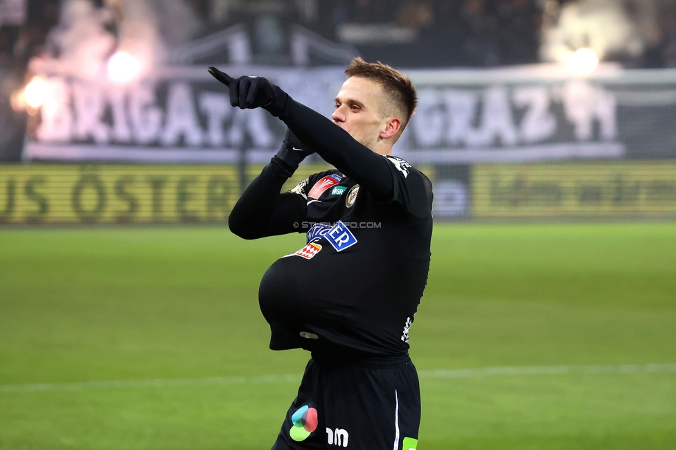 Sturm Graz - Austria Wien
OEFB Cup, 4. Runde, SK Sturm Graz - FK Austria Wien, Stadion Liebenau Graz, 02.02.2024. 

Foto zeigt Tomi Horvat (Sturm)
