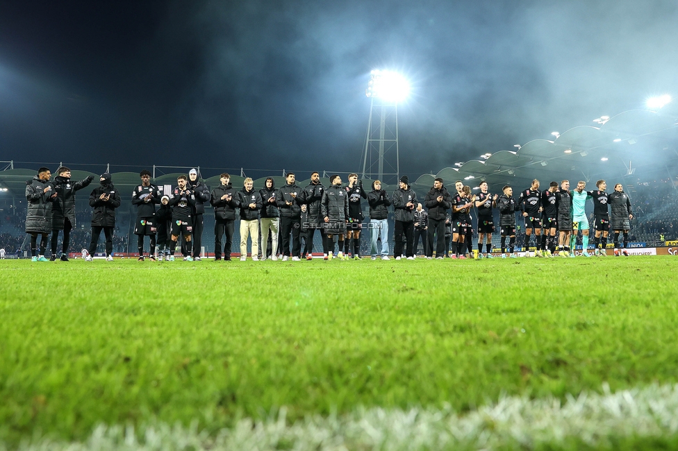 Sturm Graz - Austria Wien
OEFB Cup, 4. Runde, SK Sturm Graz - FK Austria Wien, Stadion Liebenau Graz, 02.02.2024. 

Foto zeigt die Mannschaft von Sturm
