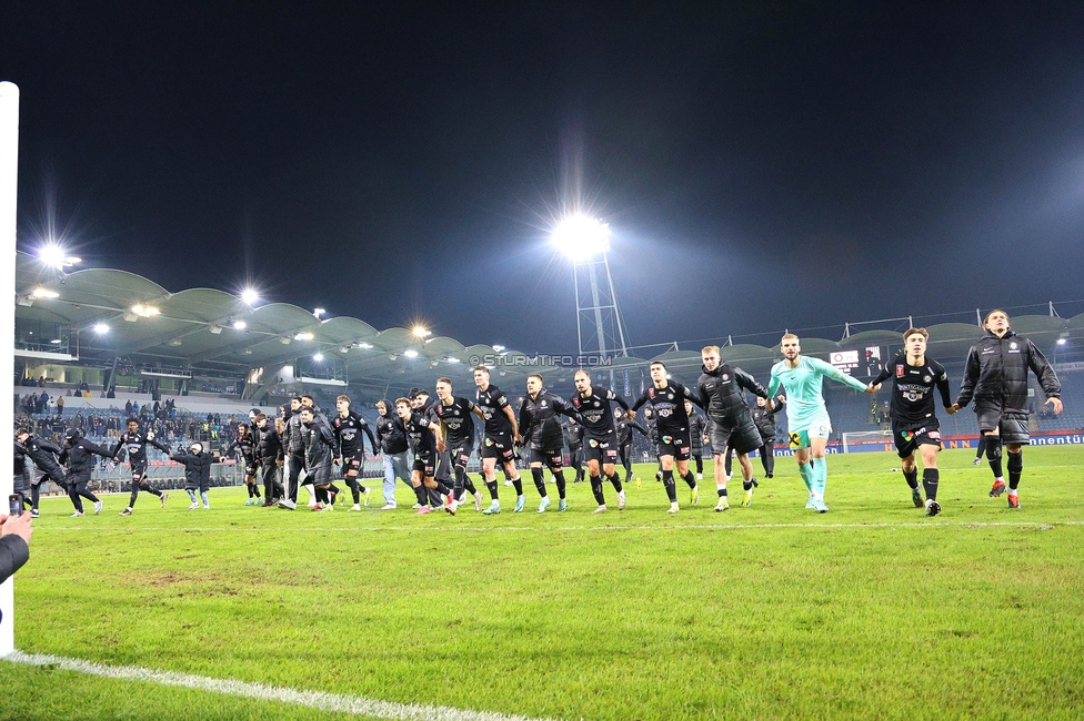 Sturm Graz - Austria Wien
OEFB Cup, 4. Runde, SK Sturm Graz - FK Austria Wien, Stadion Liebenau Graz, 02.02.2024. 

Foto zeigt die Mannschaft von Sturm
