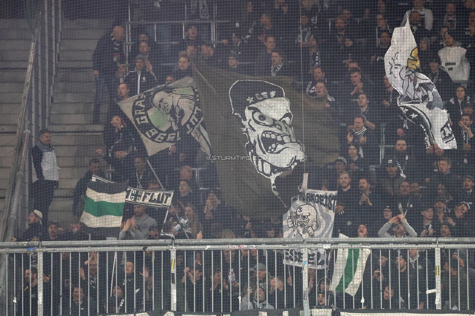 RB Salzburg - Sturm Graz
Oesterreichische Fussball Bundesliga, 18. Runde, FC RB Salzburg - SK Sturm Graz, Stadion Wals-Siezenheim, 09.02.2024. 

Foto zeigt Fans von Sturm
