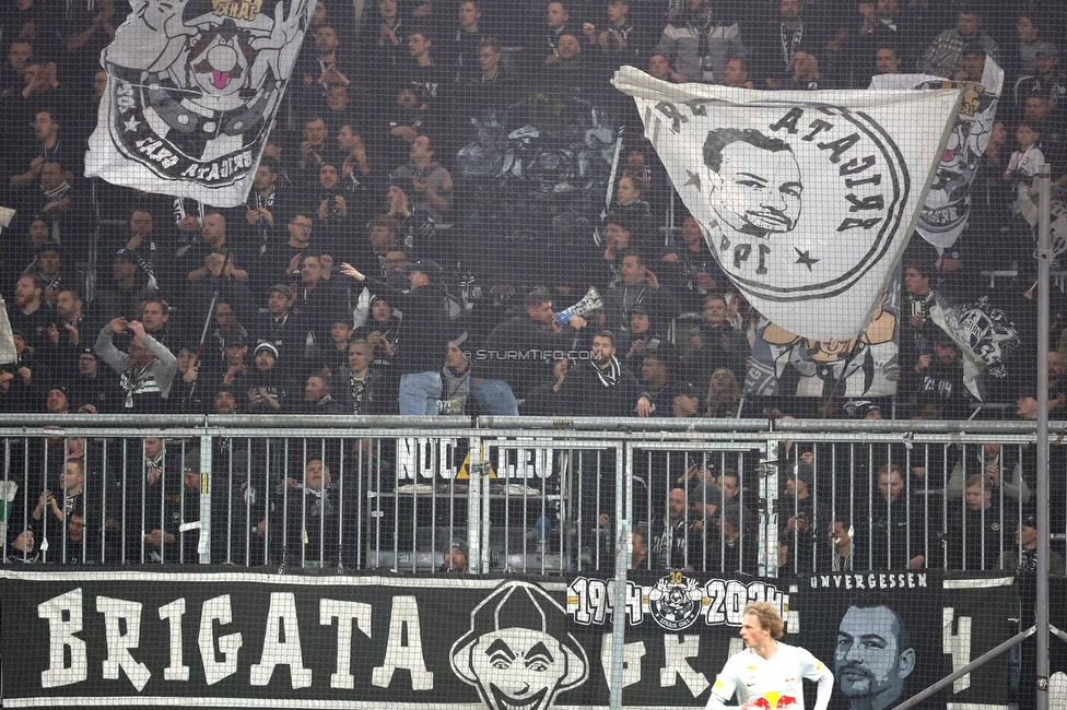 RB Salzburg - Sturm Graz
Oesterreichische Fussball Bundesliga, 18. Runde, FC RB Salzburg - SK Sturm Graz, Stadion Wals-Siezenheim, 09.02.2024. 

Foto zeigt Fans von Sturm
