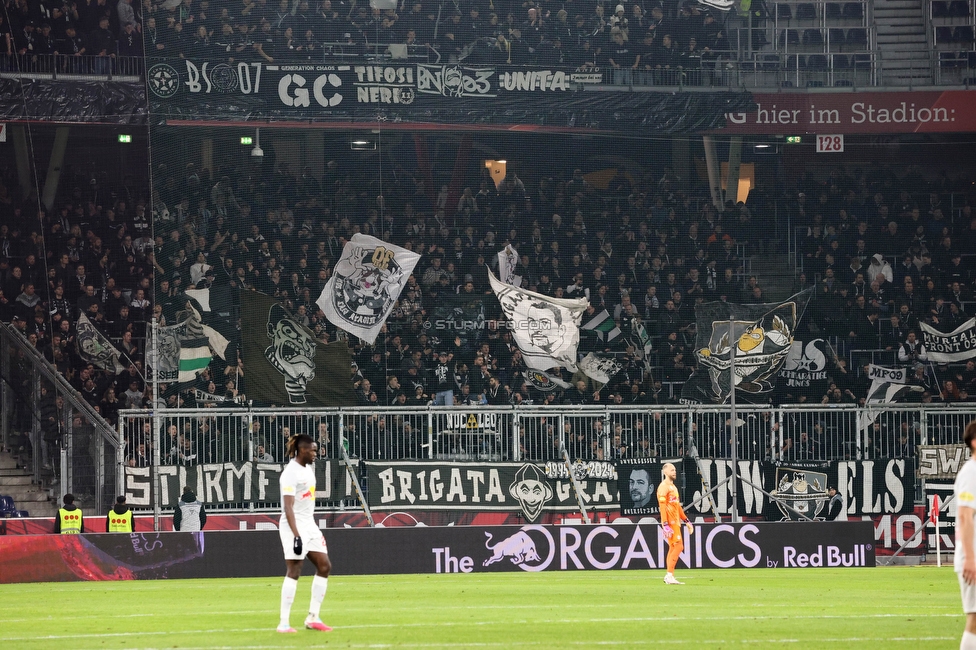 RB Salzburg - Sturm Graz
Oesterreichische Fussball Bundesliga, 18. Runde, FC RB Salzburg - SK Sturm Graz, Stadion Wals-Siezenheim, 09.02.2024. 

Foto zeigt Fans von Sturm
