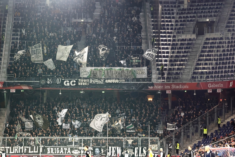 RB Salzburg - Sturm Graz
Oesterreichische Fussball Bundesliga, 18. Runde, FC RB Salzburg - SK Sturm Graz, Stadion Wals-Siezenheim, 09.02.2024. 

Foto zeigt Fans von Sturm mit einem Spruchband
Schlüsselwörter: bremen generationchaos bastion