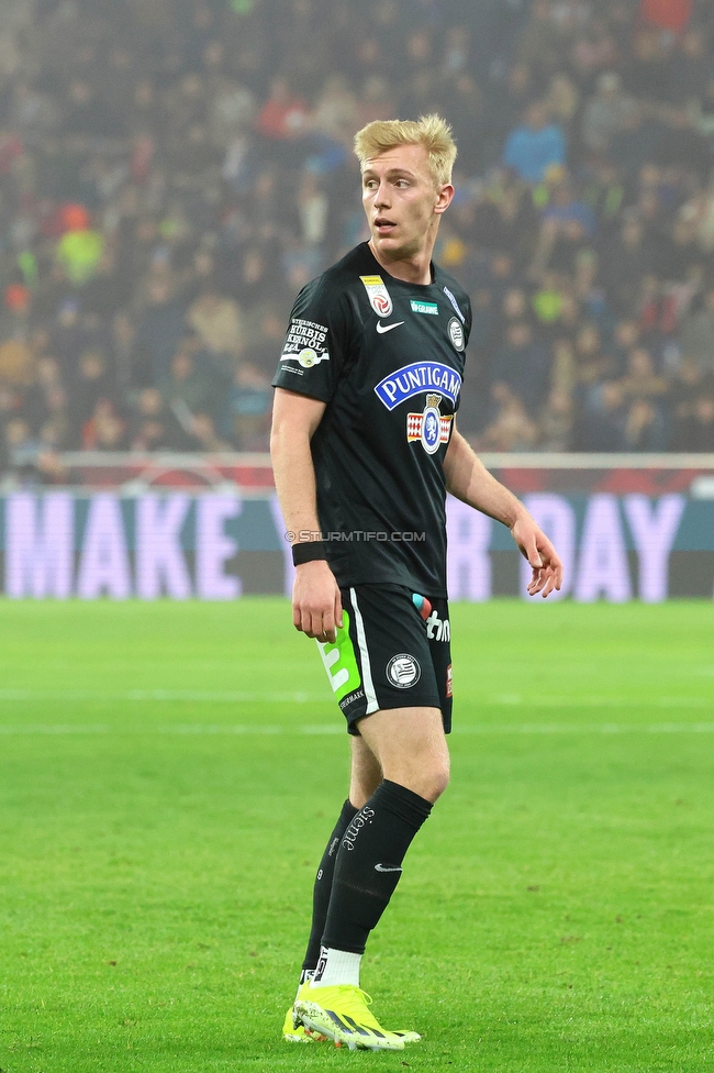 RB Salzburg - Sturm Graz
Oesterreichische Fussball Bundesliga, 18. Runde, FC RB Salzburg - SK Sturm Graz, Stadion Wals-Siezenheim, 09.02.2024. 

Foto zeigt Mika Biereth (Sturm)
