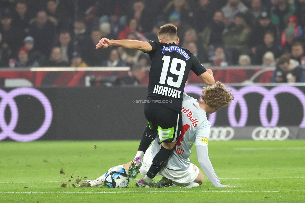 RB Salzburg - Sturm Graz
Oesterreichische Fussball Bundesliga, 18. Runde, FC RB Salzburg - SK Sturm Graz, Stadion Wals-Siezenheim, 09.02.2024. 

Foto zeigt Tomi Horvat (Sturm)
