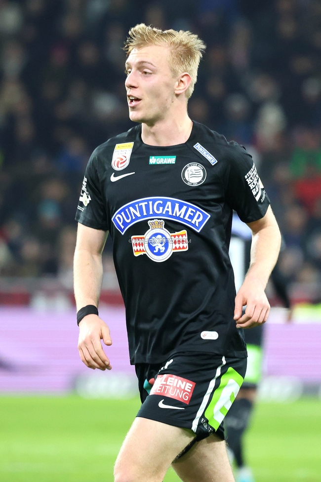 RB Salzburg - Sturm Graz
Oesterreichische Fussball Bundesliga, 18. Runde, FC RB Salzburg - SK Sturm Graz, Stadion Wals-Siezenheim, 09.02.2024. 

Foto zeigt Mika Biereth (Sturm)
