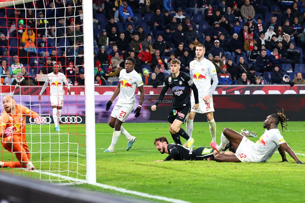 RB Salzburg - Sturm Graz
Oesterreichische Fussball Bundesliga, 18. Runde, FC RB Salzburg - SK Sturm Graz, Stadion Wals-Siezenheim, 09.02.2024. 

Foto zeigt Otar Kiteishvili (Sturm)
Schlüsselwörter: torjubel