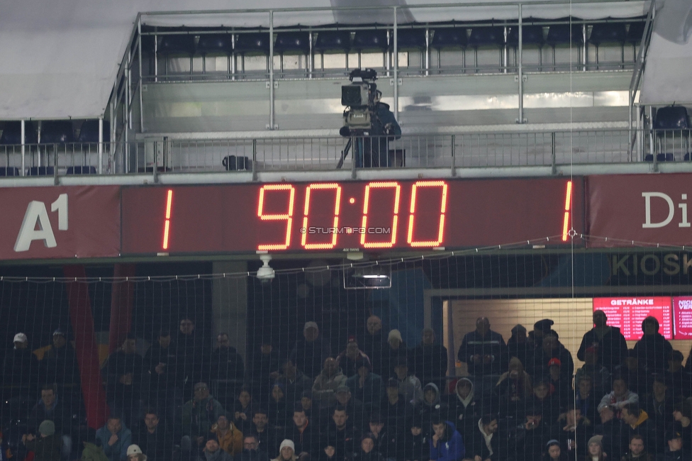 RB Salzburg - Sturm Graz
Oesterreichische Fussball Bundesliga, 18. Runde, FC RB Salzburg - SK Sturm Graz, Stadion Wals-Siezenheim, 09.02.2024. 

Foto zeigt die Anzeigetafel
