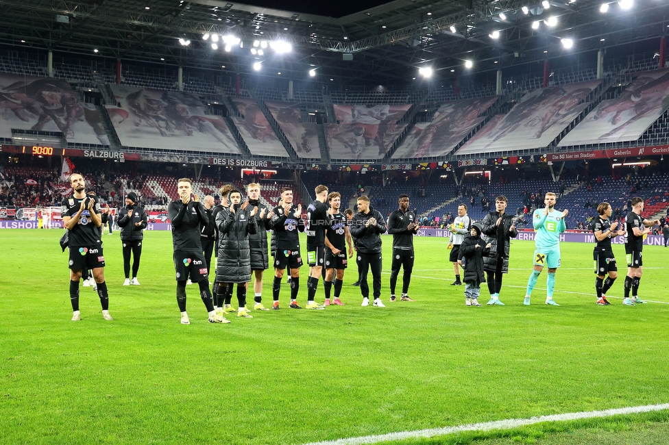 RB Salzburg - Sturm Graz
Oesterreichische Fussball Bundesliga, 18. Runde, FC RB Salzburg - SK Sturm Graz, Stadion Wals-Siezenheim, 09.02.2024. 

Foto zeigt die Mannschaft von Sturm
