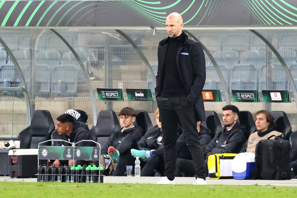 Sturm Graz - Slovan Bratislava
UEFA Conference League KO Play-offs, SK Sturm Graz - SK Slovan Bratislava, Stadion Liebenau Graz, 15.02.2024. 

Foto zeigt Christian Ilzer (Cheftrainer Sturm)
