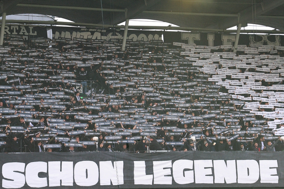 Sturm Graz - Rapid
Oesterreichische Fussball Bundesliga, 19. Runde, SK Sturm Graz - SK Rapid Wien, Stadion Liebenau Graz, 18.02.2024. 

Foto zeigt Fans von Sturm mit einer Choreografie
