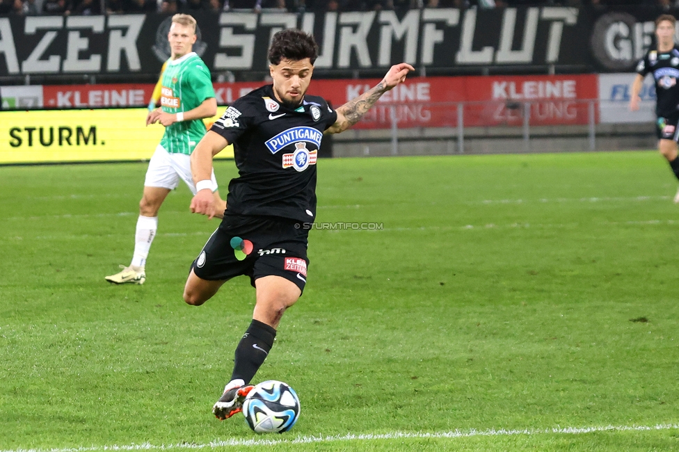 Sturm Graz - Rapid
Oesterreichische Fussball Bundesliga, 19. Runde, SK Sturm Graz - SK Rapid Wien, Stadion Liebenau Graz, 18.02.2024. 

Foto zeigt Jusuf Gazibegovic (Sturm)
