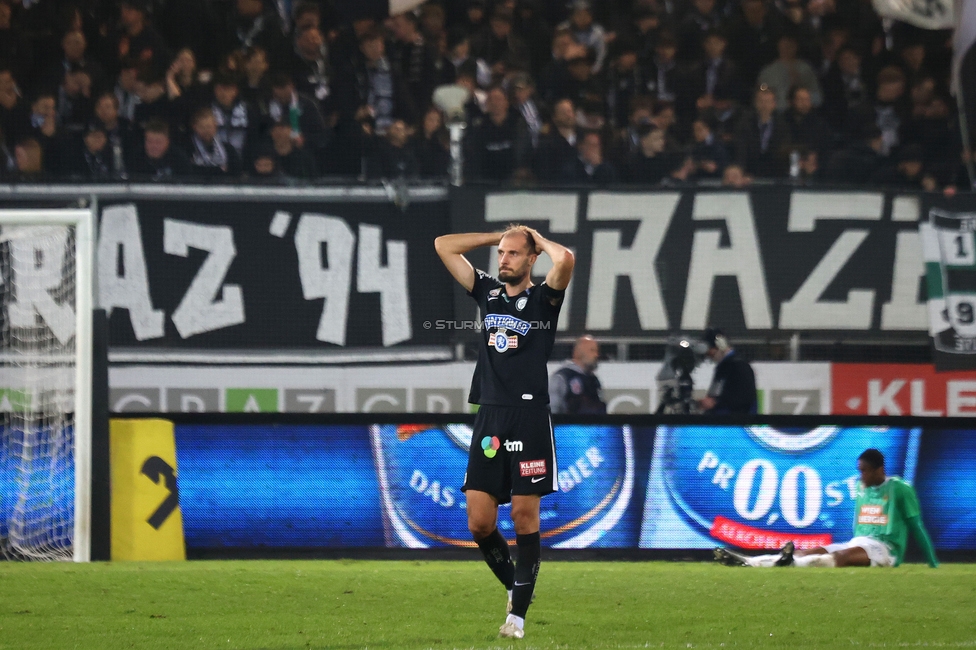 Sturm Graz - Rapid
Oesterreichische Fussball Bundesliga, 19. Runde, SK Sturm Graz - SK Rapid Wien, Stadion Liebenau Graz, 18.02.2024. 

Foto zeigt Jon Gorenc-Stankovic (Sturm)
