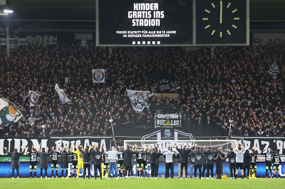 Sturm Graz - Rapid
Oesterreichische Fussball Bundesliga, 19. Runde, SK Sturm Graz - SK Rapid Wien, Stadion Liebenau Graz, 18.02.2024. 

Foto zeigt die Mannschaft von Sturm
