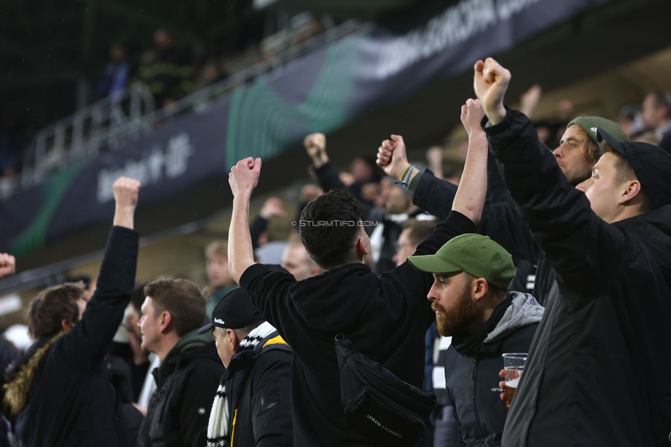 Slovan Bratislava - Sturm Graz
UEFA Conference League KO Play-offs, SK Slovan Bratislava - SK Sturm Graz, Stadium Tehelne pole Bratislava, 22.02.2024. 

Foto zeigt Fans von Sturm
