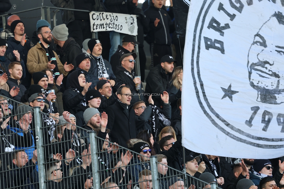 WSG Tirol - Sturm Graz
Oesterreichische Fussball Bundesliga, 20. Runde, WSG Tirol - SK Sturm Graz, Tivoli Neu Innsbruck, 25.02.2024. 

Foto zeigt Fans von Sturm
Schlüsselwörter: brigata