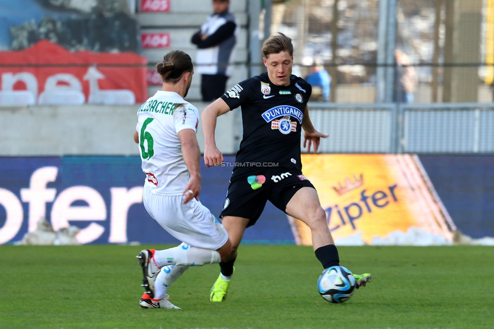 WSG Tirol - Sturm Graz
Oesterreichische Fussball Bundesliga, 20. Runde, WSG Tirol - SK Sturm Graz, Tivoli Neu Innsbruck, 25.02.2024. 

Foto zeigt Alexander Prass (Sturm)
