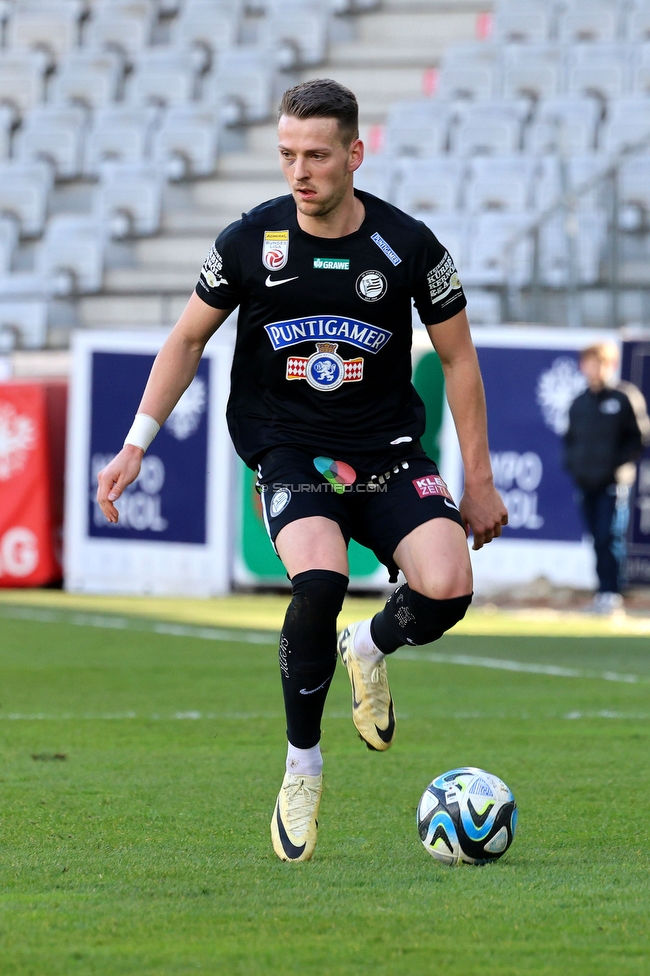 WSG Tirol - Sturm Graz
Oesterreichische Fussball Bundesliga, 20. Runde, WSG Tirol - SK Sturm Graz, Tivoli Neu Innsbruck, 25.02.2024. 

Foto zeigt Dimitri Lavalee (Sturm)
