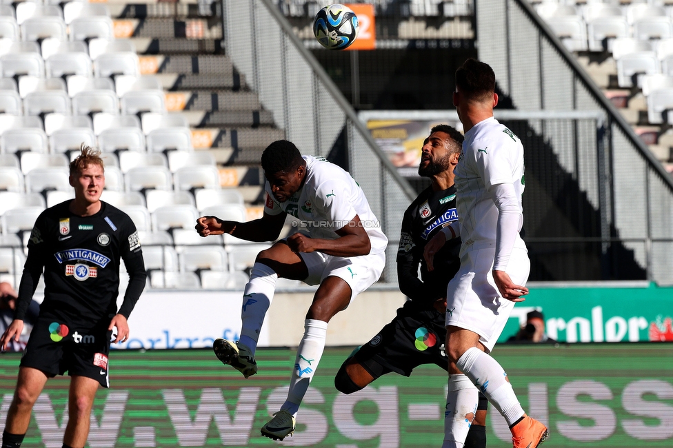 WSG Tirol - Sturm Graz
Oesterreichische Fussball Bundesliga, 20. Runde, WSG Tirol - SK Sturm Graz, Tivoli Neu Innsbruck, 25.02.2024. 

Foto zeigt Gregory Wuethrich (Sturm)
