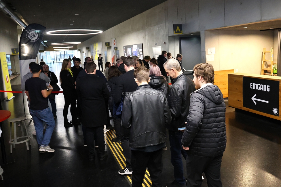 Sturm Generalversammlung
SK Sturm Graz Generalversammlung, Raiffeisen Sportpark Graz, 28.02.2024.

Foto zeigt Mitglieder beim Einlass
