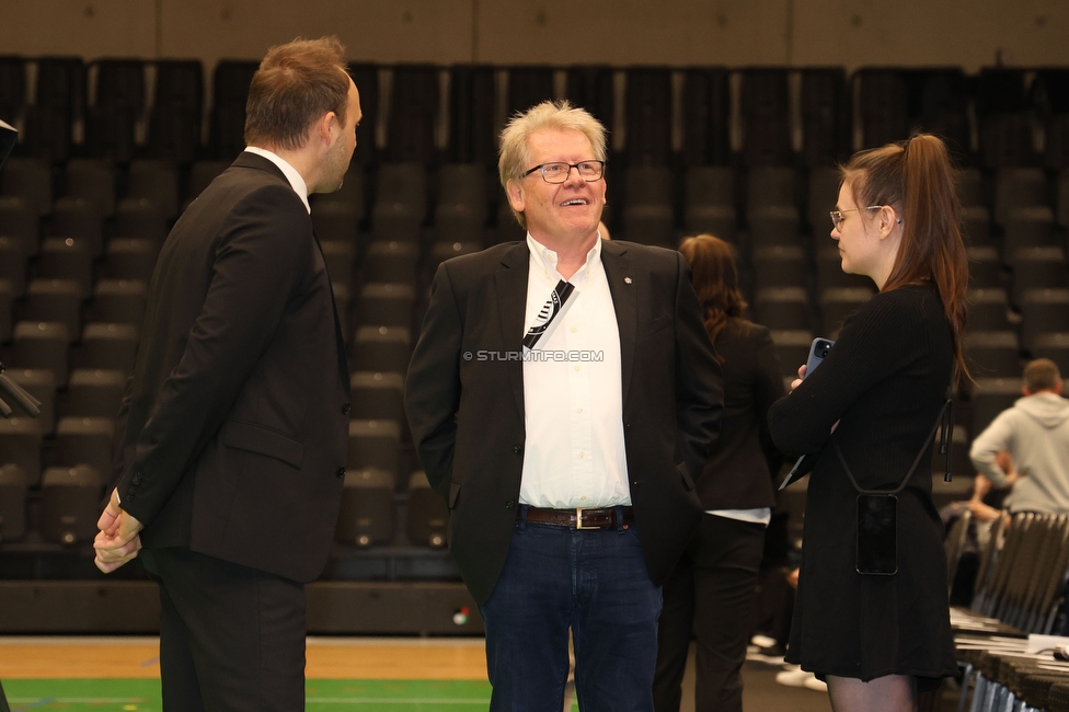 Sturm Generalversammlung
SK Sturm Graz Generalversammlung, Raiffeisen Sportpark Graz, 28.02.2024.

Foto zeigt Herbert Troger (ehem. Vorstand Sturm)
