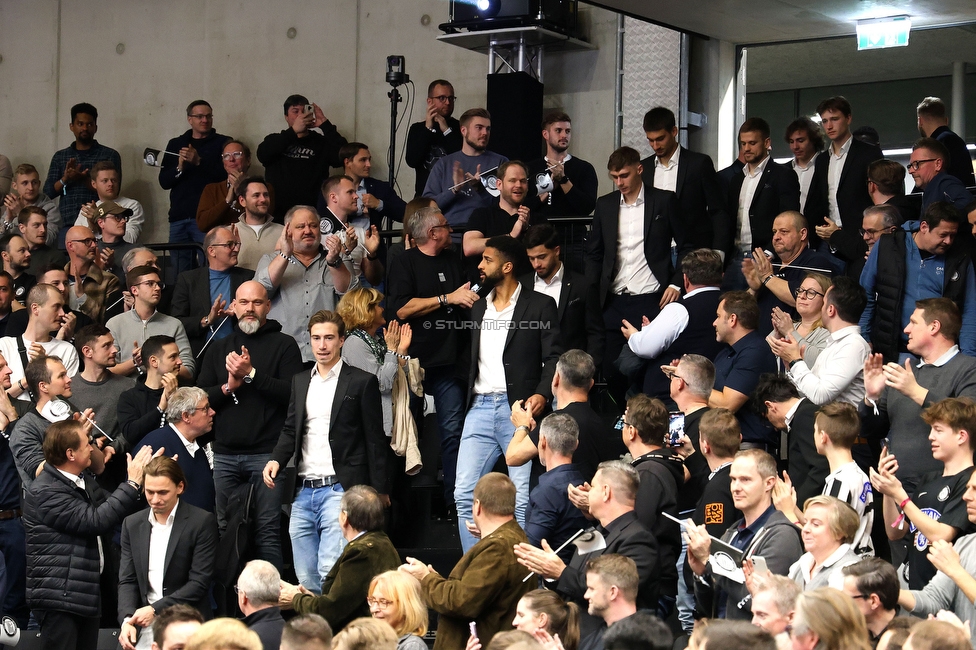 Sturm Generalversammlung
SK Sturm Graz Generalversammlung, Raiffeisen Sportpark Graz, 28.02.2024.

Foto zeigt Mitglieder und die Mannschaft von Sturm
