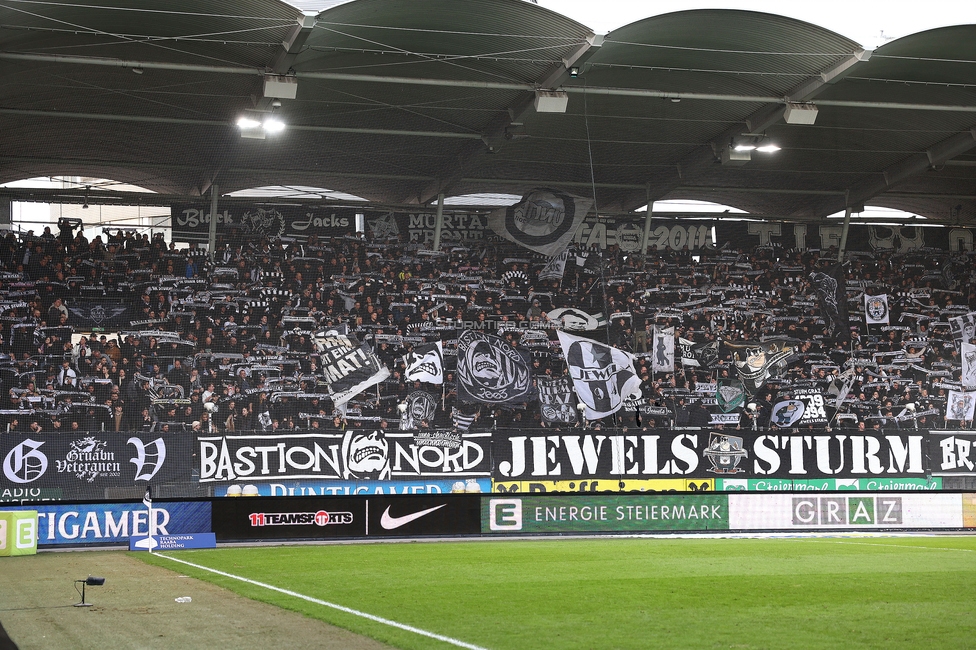 Sturm Graz - Wolfsberg
Oesterreichische Fussball Bundesliga, 21. Runde, SK Sturm Graz - Wolfsberger AC, Stadion Liebenau Graz, 03.03.2024. 

Foto zeigt Fans von Sturm
