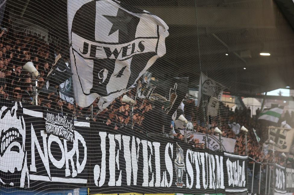 Sturm Graz - Wolfsberg
Oesterreichische Fussball Bundesliga, 21. Runde, SK Sturm Graz - Wolfsberger AC, Stadion Liebenau Graz, 03.03.2024. 

Foto zeigt Fans von Sturm
