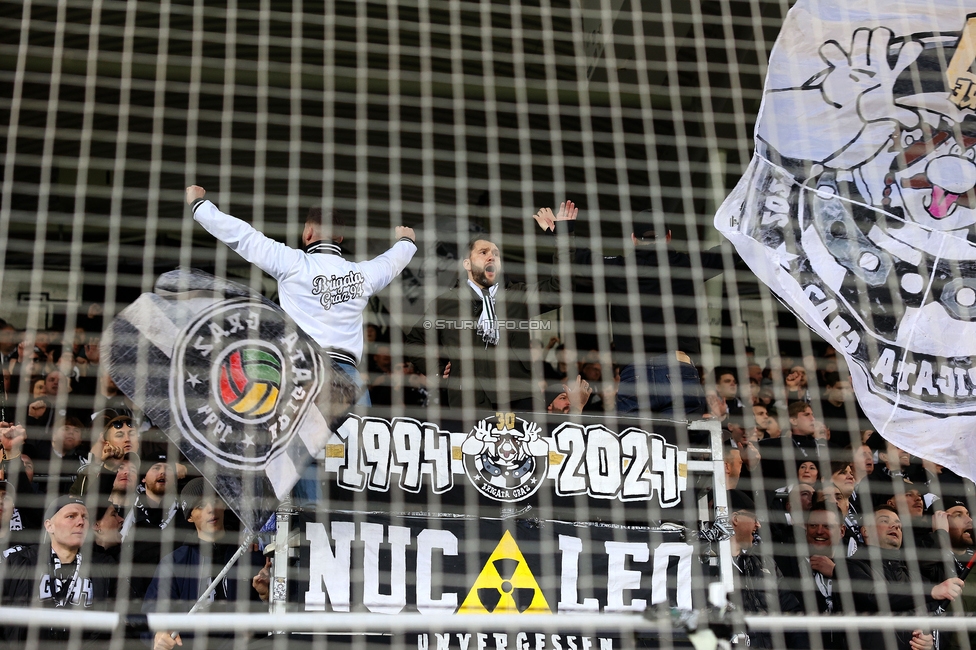 Sturm Graz - Wolfsberg
Oesterreichische Fussball Bundesliga, 21. Runde, SK Sturm Graz - Wolfsberger AC, Stadion Liebenau Graz, 03.03.2024. 

Foto zeigt Fans von Sturm
