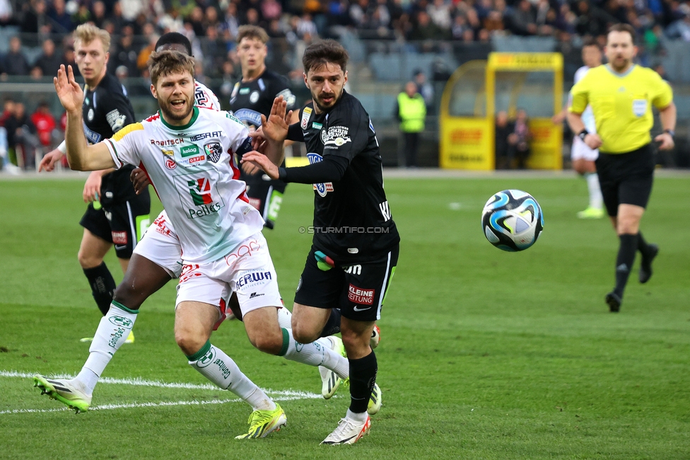 Sturm Graz - Wolfsberg
Oesterreichische Fussball Bundesliga, 21. Runde, SK Sturm Graz - Wolfsberger AC, Stadion Liebenau Graz, 03.03.2024. 

Foto zeigt Otar Kiteishvili (Sturm)
