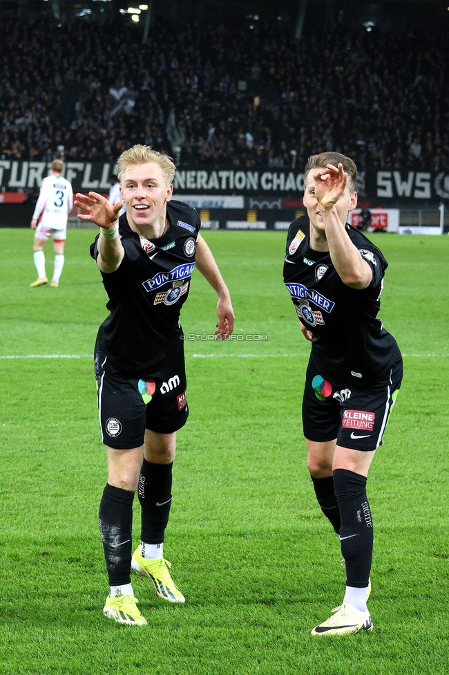 Sturm Graz - Wolfsberg
Oesterreichische Fussball Bundesliga, 21. Runde, SK Sturm Graz - Wolfsberger AC, Stadion Liebenau Graz, 03.03.2024. 

Foto zeigt Mika Miles Biereth (Sturm)
