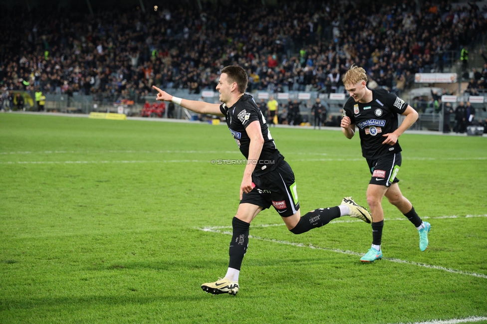 Sturm Graz - Wolfsberg
Oesterreichische Fussball Bundesliga, 21. Runde, SK Sturm Graz - Wolfsberger AC, Stadion Liebenau Graz, 03.03.2024. 

Foto zeigt Dimitri Dominique Lavalee (Sturm)
