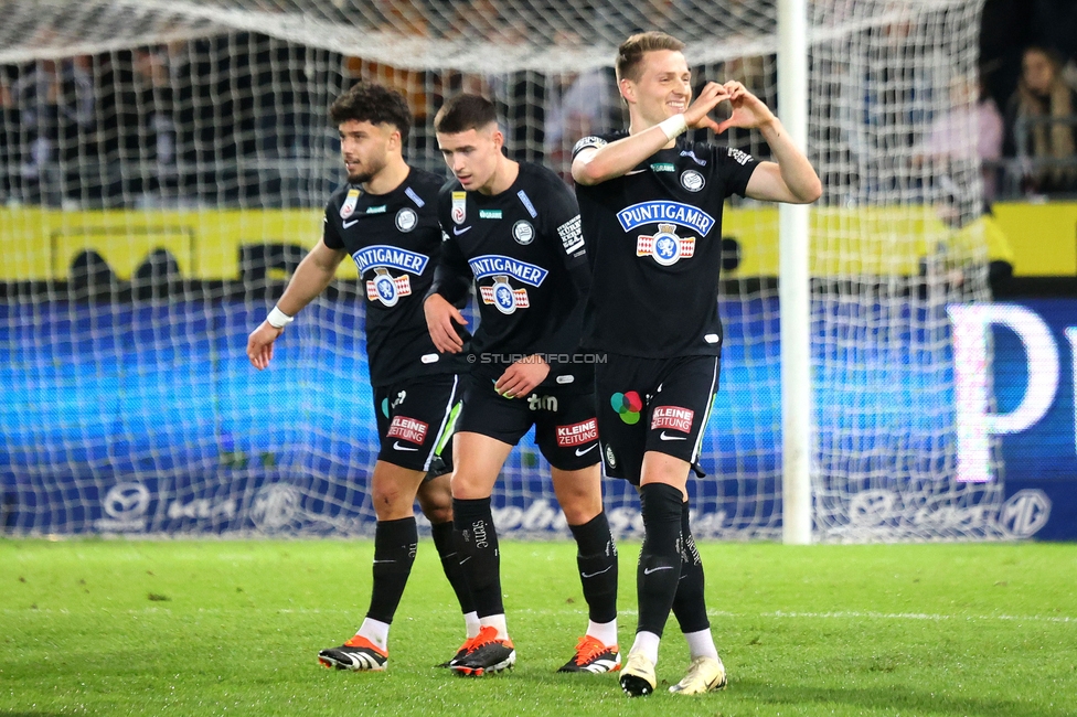 Sturm Graz - Wolfsberg
Oesterreichische Fussball Bundesliga, 21. Runde, SK Sturm Graz - Wolfsberger AC, Stadion Liebenau Graz, 03.03.2024. 

Foto zeigt Dimitri Dominique Lavalee (Sturm)
