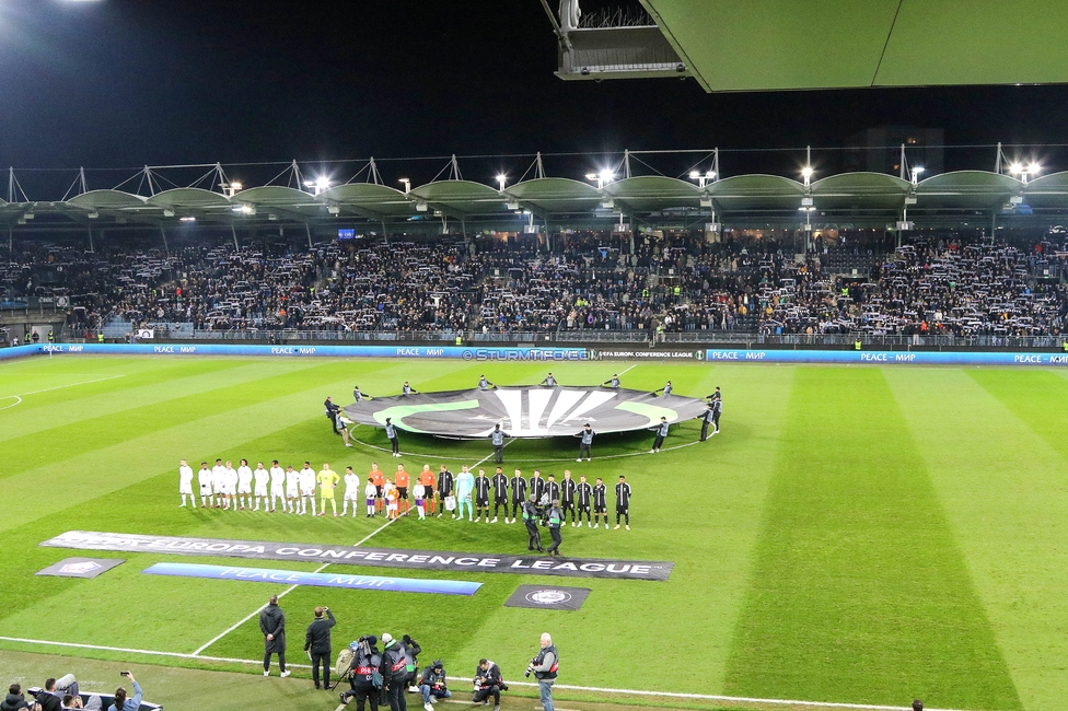 Sturm Graz - Lille
UEFA Conference League Achtelfinale, SK Sturm Graz - Lille Olympique Sporting Club, Stadion Liebenau Graz, 07.03.2024. 

Foto zeigt Fans von Sturm
