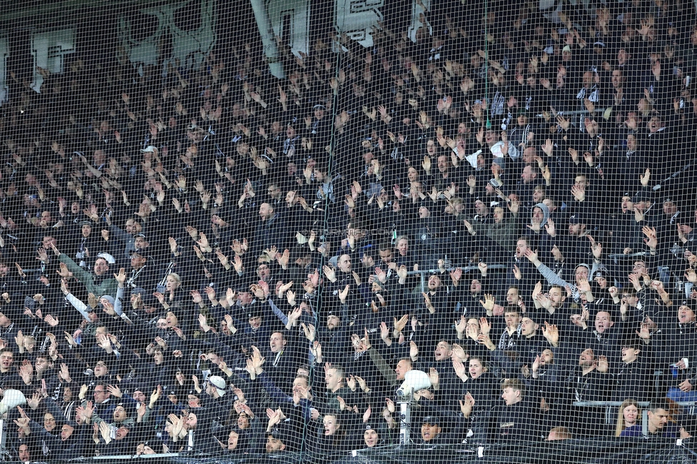 Sturm Graz - Lille
UEFA Conference League Achtelfinale, SK Sturm Graz - Lille Olympique Sporting Club, Stadion Liebenau Graz, 07.03.2024. 

Foto zeigt Fans von Sturm
