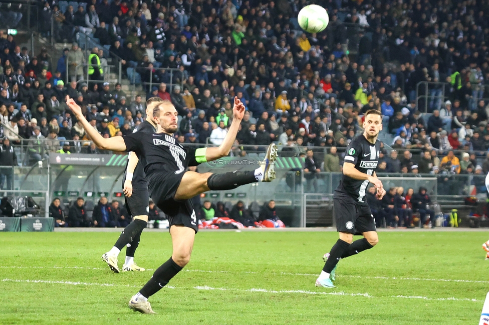 Sturm Graz - Lille
UEFA Conference League Achtelfinale, SK Sturm Graz - Lille Olympique Sporting Club, Stadion Liebenau Graz, 07.03.2024. 

Foto zeigt Jon Gorenc-Stankovic (Sturm)
