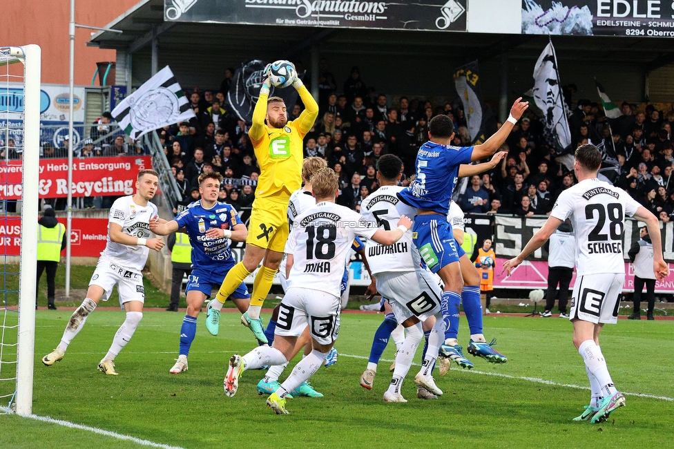 Hartberg - Sturm Graz
Oesterreichische Fussball Bundesliga, 22. Runde, TSV Hartberg - SK Sturm Graz, Arena Hartberg, 10.03.2024. 

Foto zeigt Vitezslav Jaros (Sturm)
