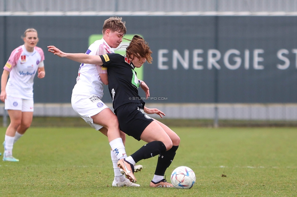 Sturm Graz - Austria Wien
SPORTLAND Niederoesterreich Frauen Cup, SK Sturm Graz - FK Austria Wien, Trainingszentrum Messendorf Graz, 10.03.2024. 

Foto zeigt Linda Mittermair (Sturm Damen)
