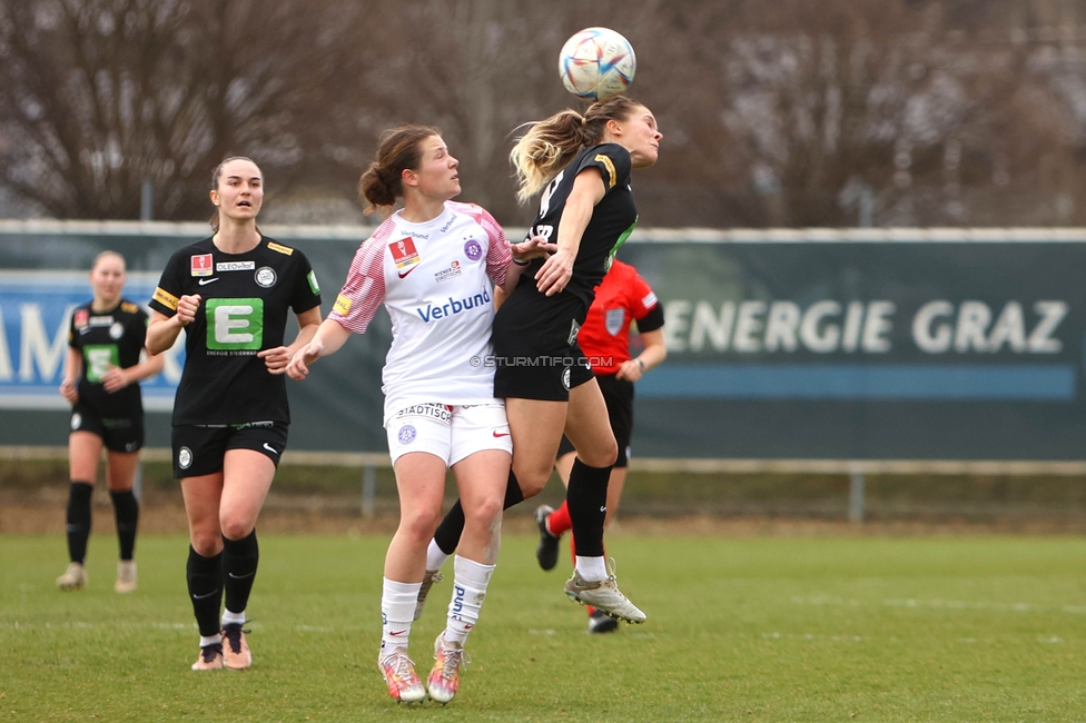 Sturm Graz - Austria Wien
SPORTLAND Niederoesterreich Frauen Cup, SK Sturm Graz - FK Austria Wien, Trainingszentrum Messendorf Graz, 10.03.2024. 

Foto zeigt Elena Koessler (Sturm Damen)
